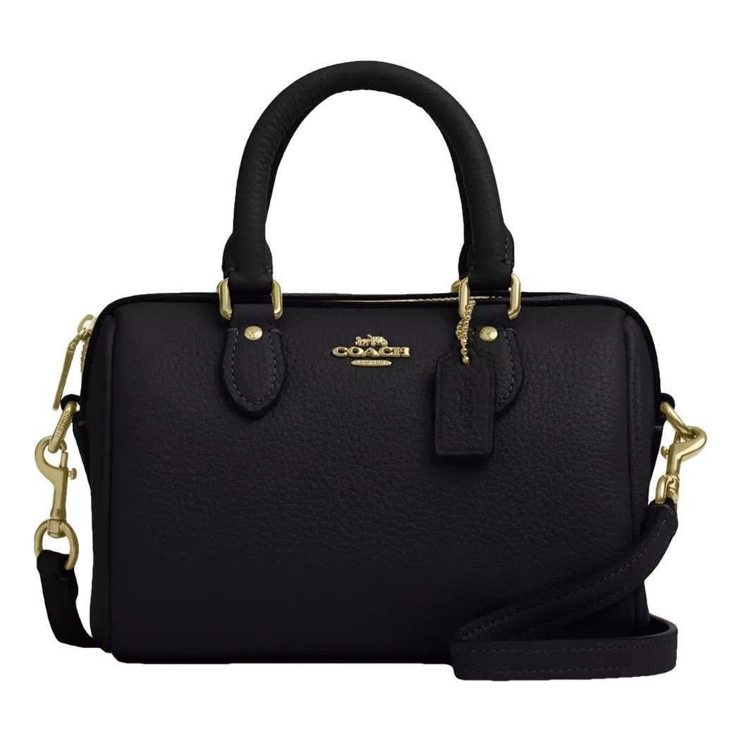 Coach Rowan Satchel — Black — view 1