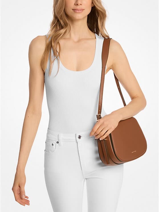 Michael Kors Half-Moon Shoulder Bag — Luggage — view 1