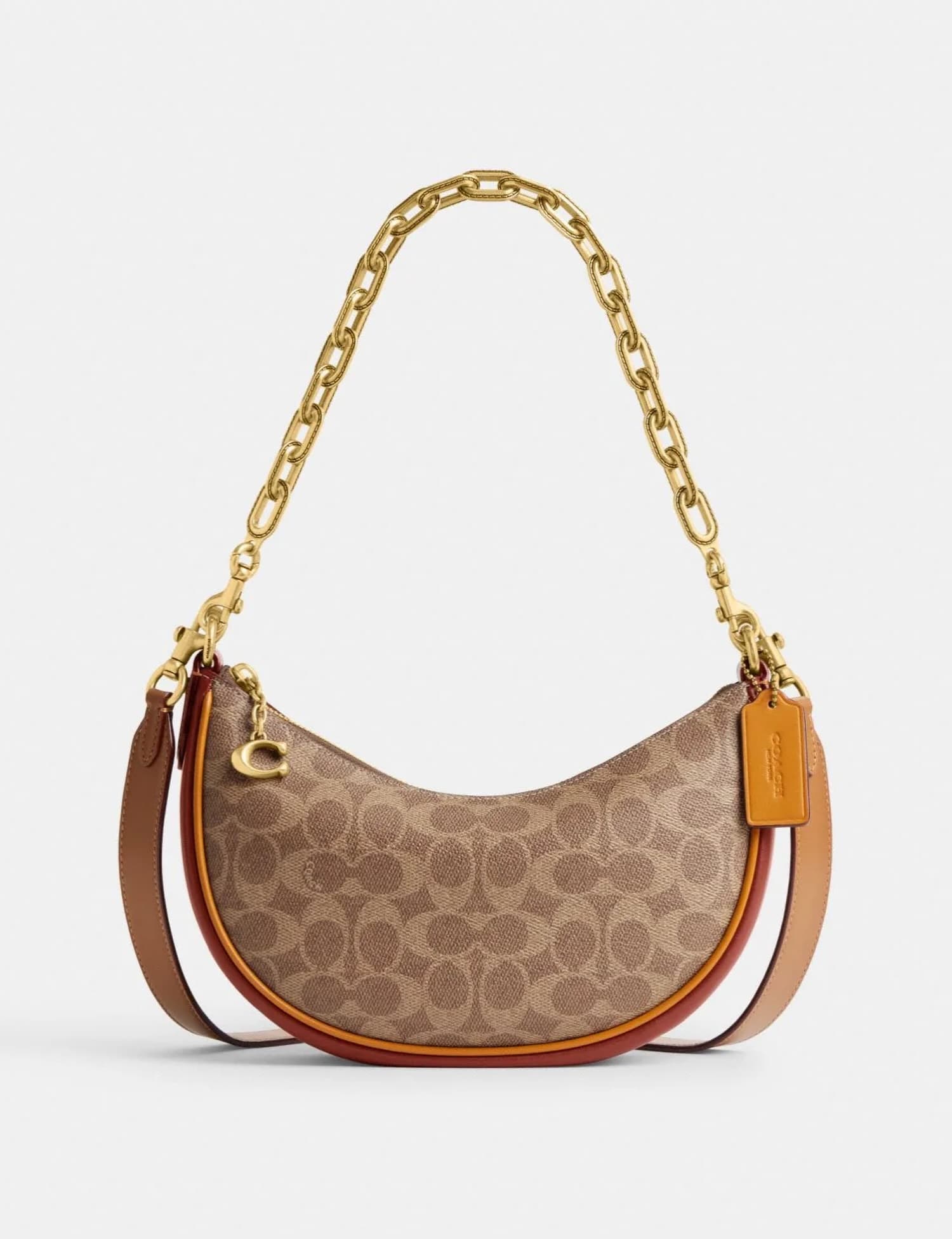 Coach Teri Shoulder Bag — Khaki Signature — view 1