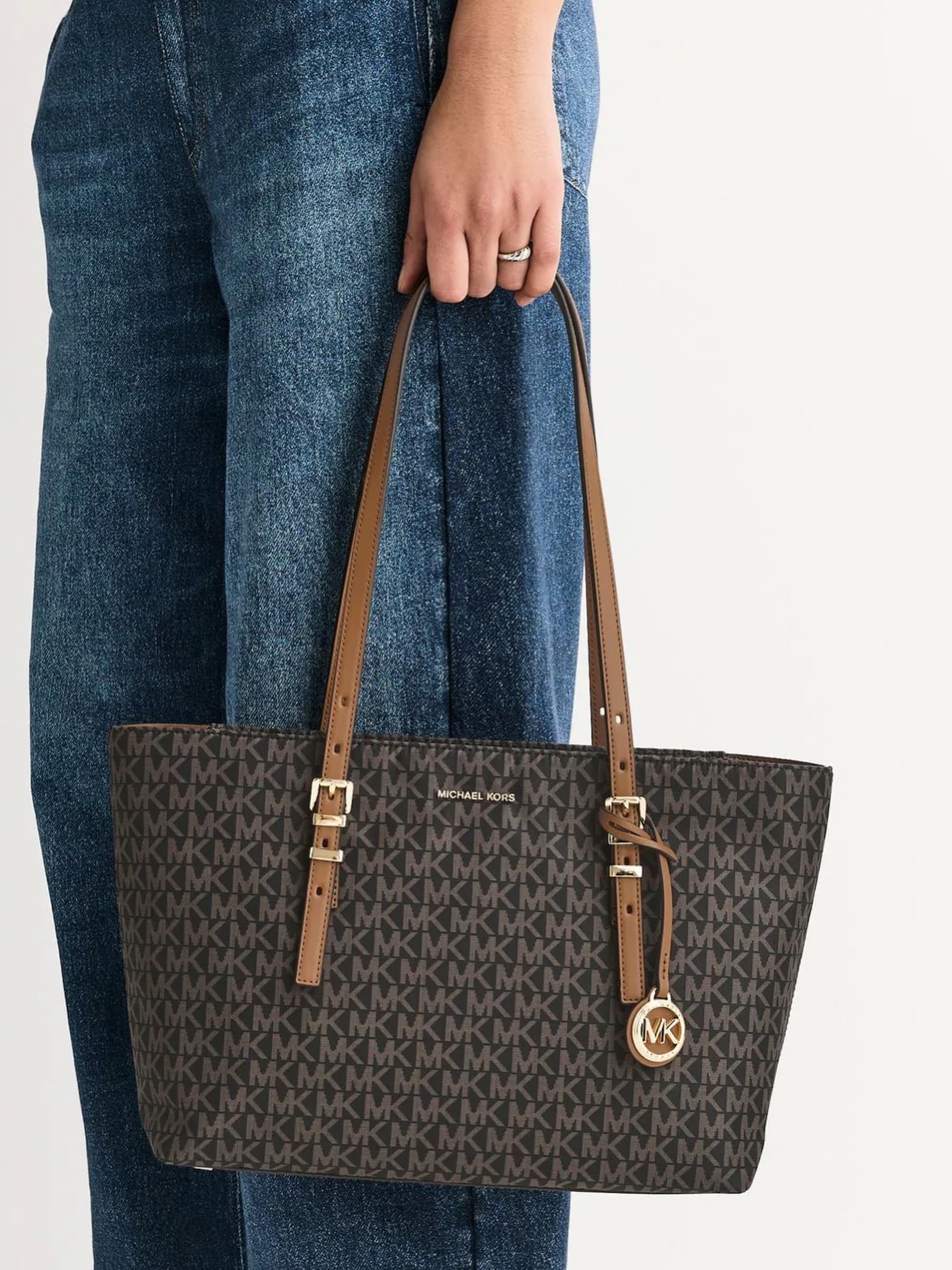 Michael Kors Jet Set Travel Tote — Brown — view 1