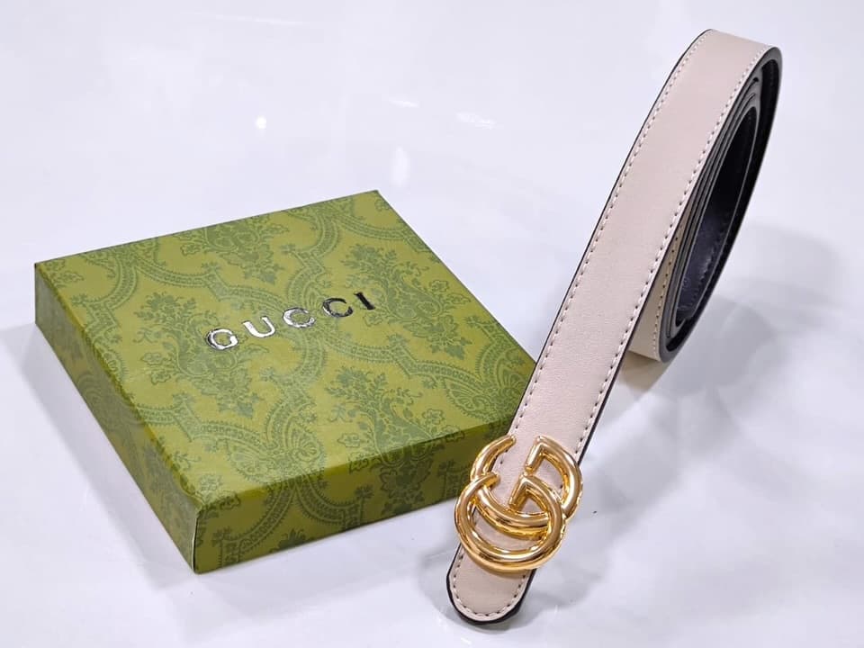 Gucci GG Marmont Belt — Beige — view 1