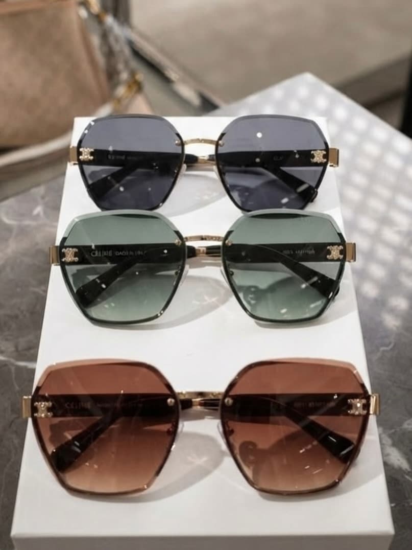 Céline Triomphe Hexagonal Sunglasses — view 1