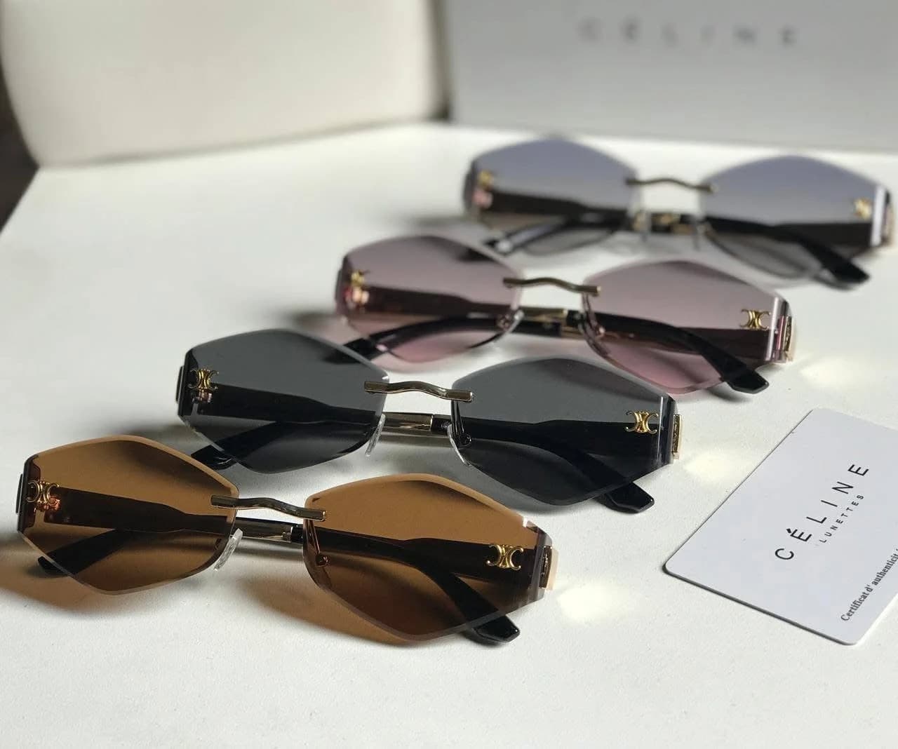 Céline Triomphe Rimless Sunglasses — view 1