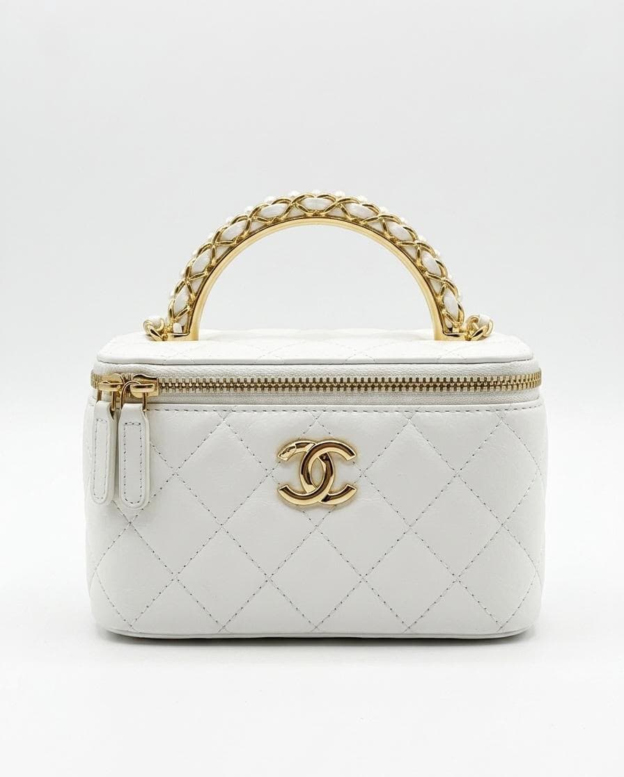 Chanel Vanity Case with Top Handle — view 2