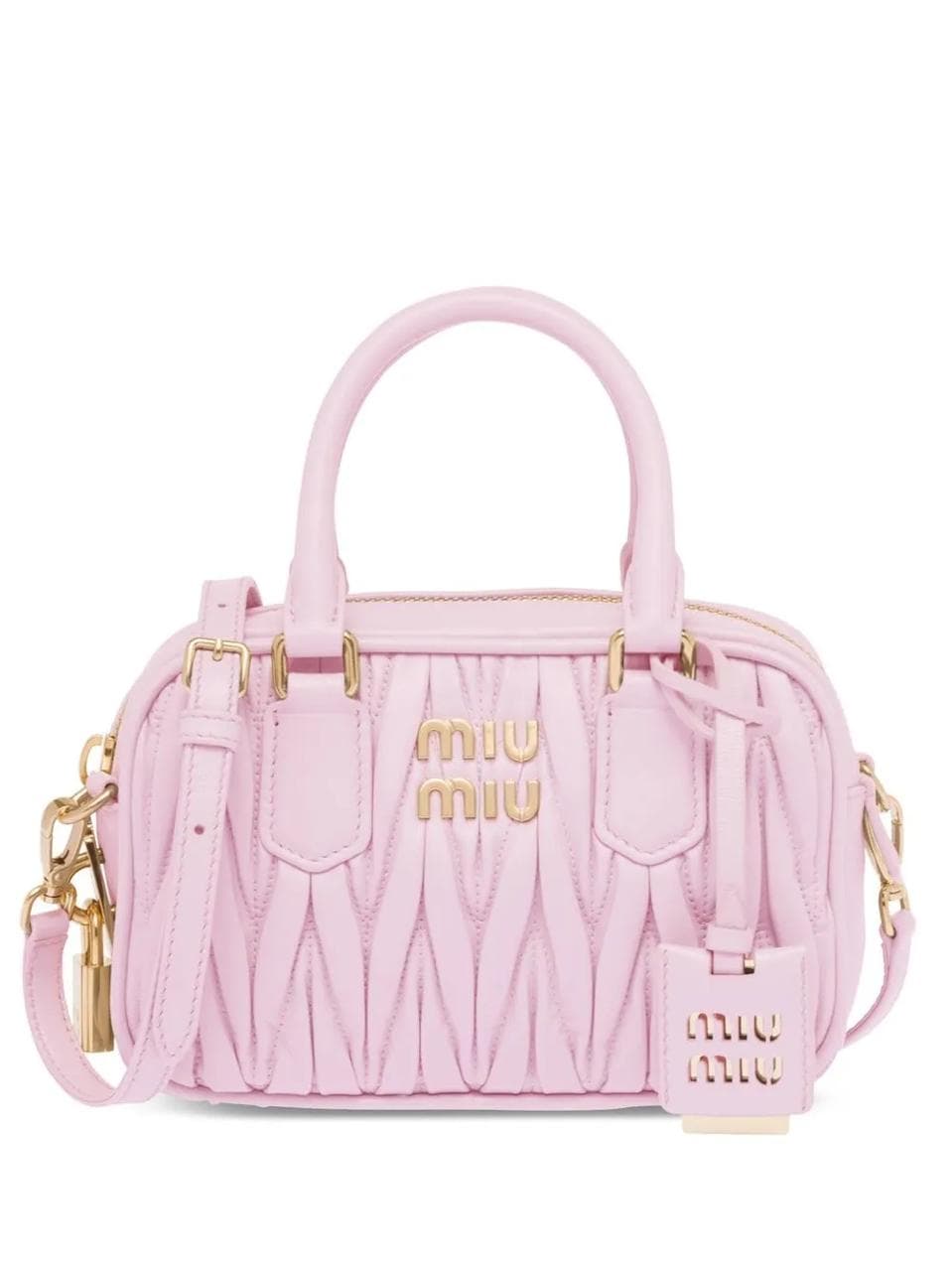 Miu Miu Matelassé Bowling Bag — view 2