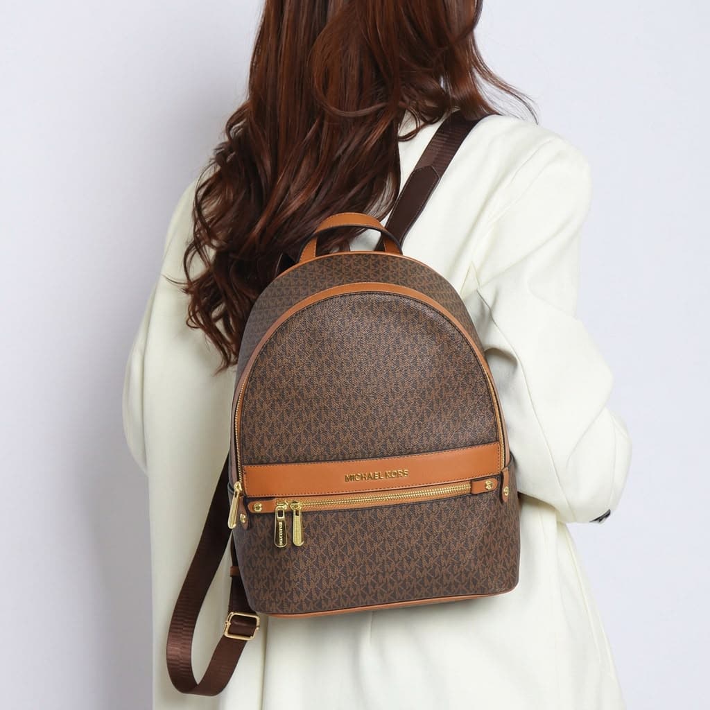 Michael Kors Signature Backpack with Zip Band — view 1